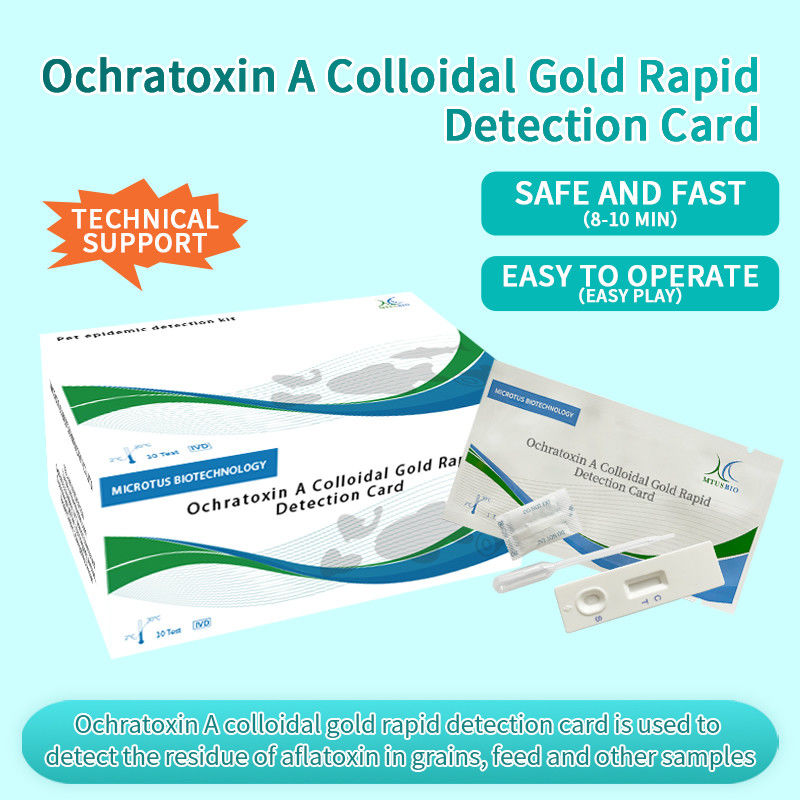 Ochratoxina Una scheda di rilevamento rapido dell' oro colloidale fornitore